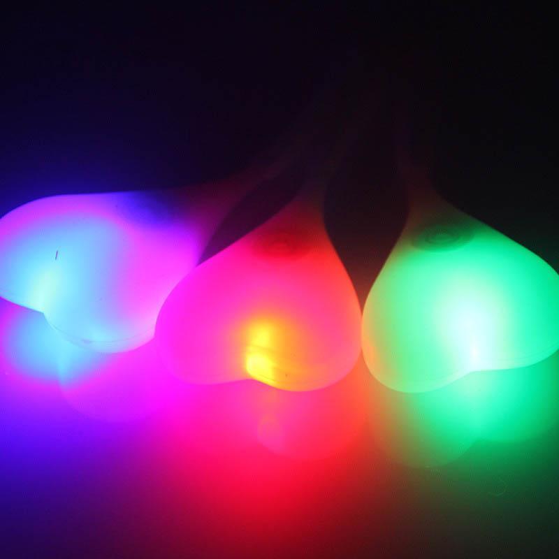 Bike Light Heart Shape Cycling Balls Night Warning Led