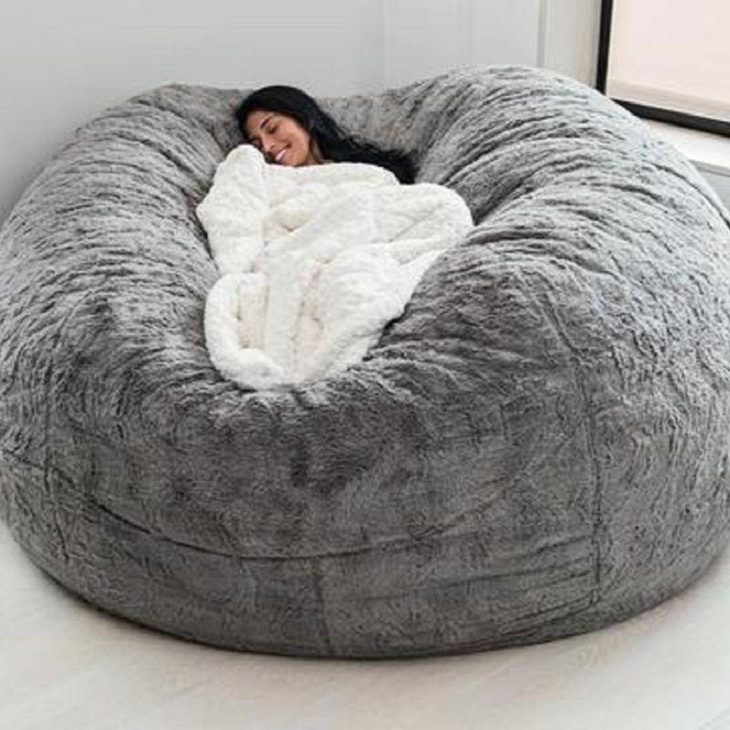 7FT 183cm Fur Giant Washable Bean Bag