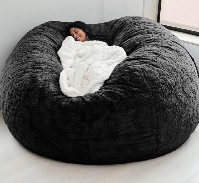 7FT 183cm Fur Giant Washable Bean Bag