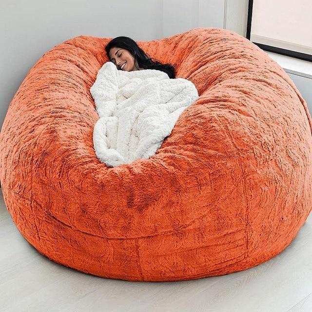 7FT 183cm Fur Giant Washable Bean Bag