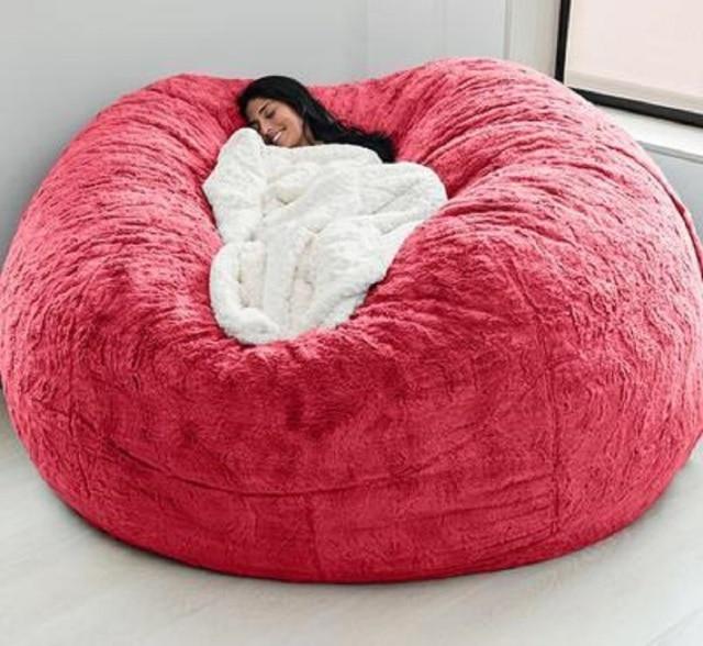 7FT 183cm Fur Giant Washable Bean Bag