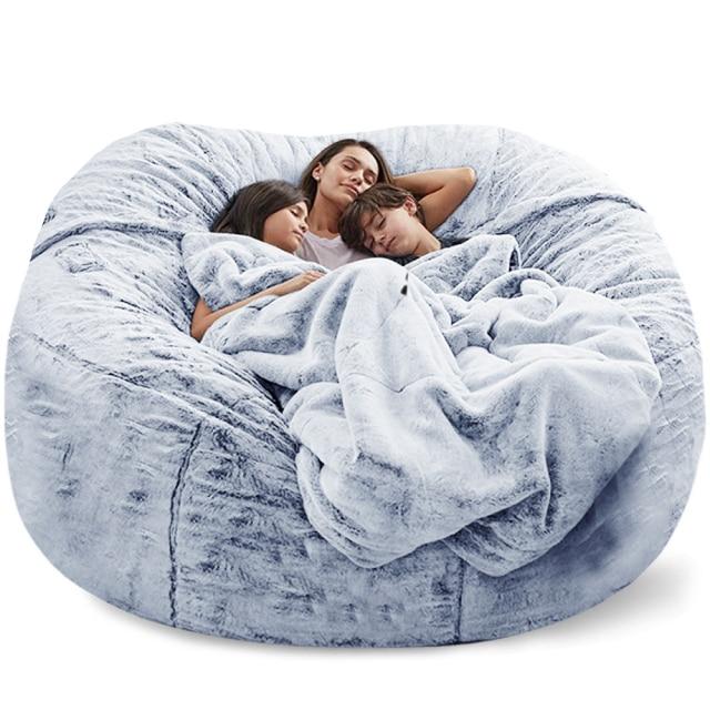 7FT 183cm Fur Giant Washable Bean Bag