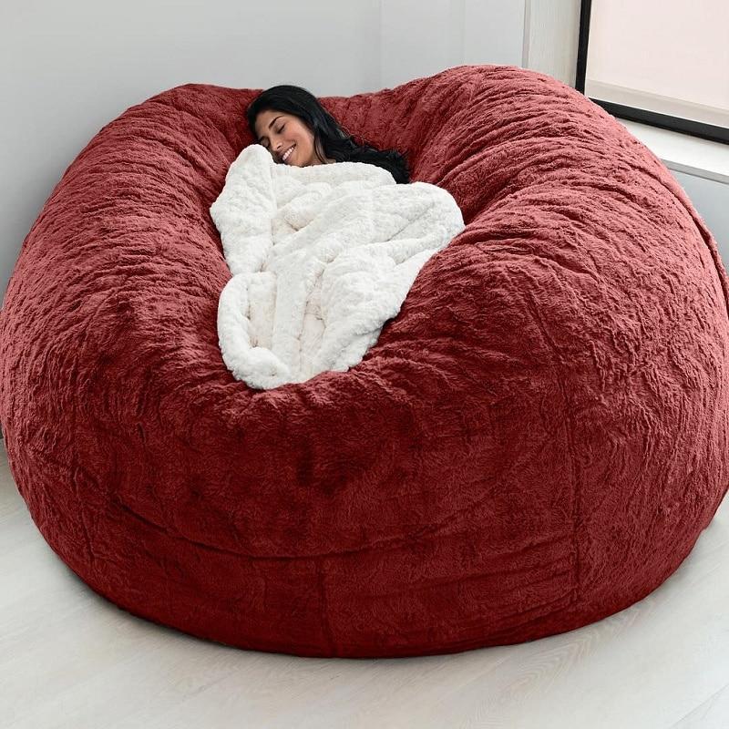 7FT 183cm Fur Giant Washable Bean Bag