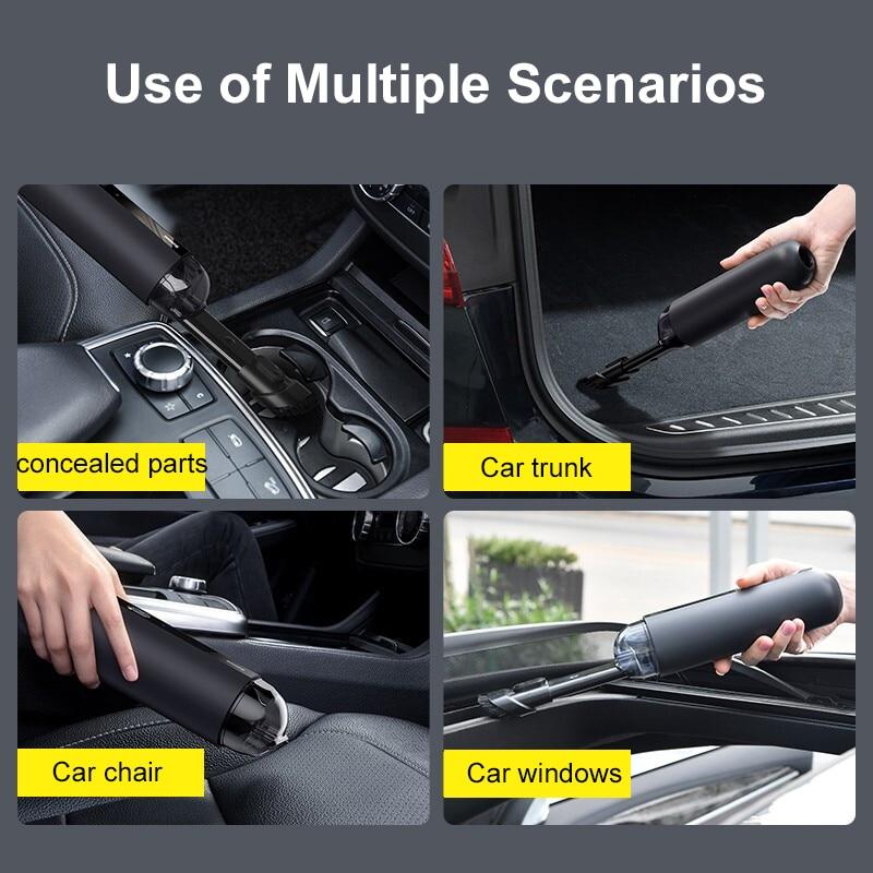 Baseus Mini Car Vacuum Cleaner 5000Pa - Wireless Handheld Vacuum