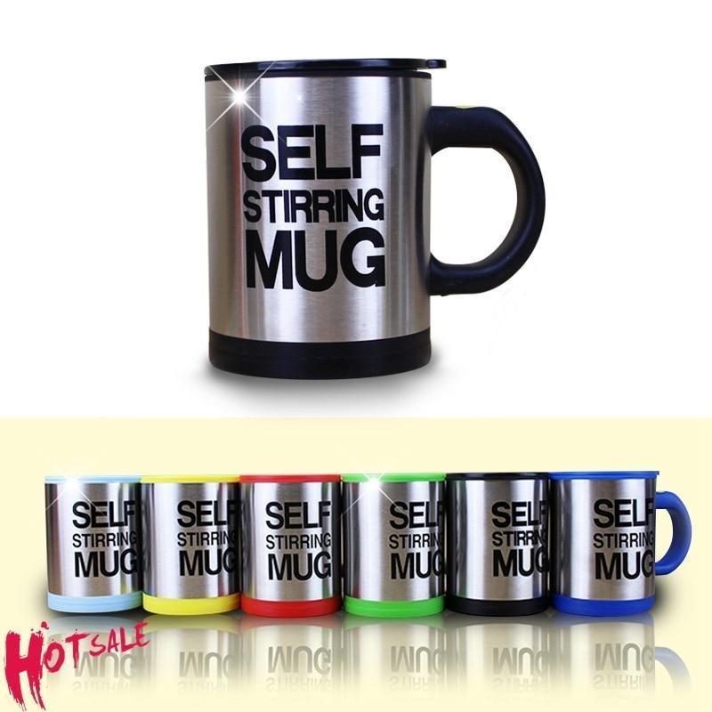 400ml Stainless Steel Automatic Self Stirring Mug with Lid