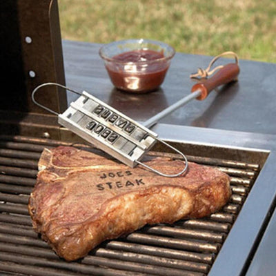 BBQ Meat Branding iron with changeable letters