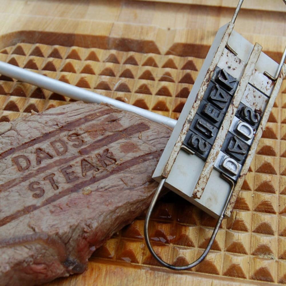 BBQ Meat Branding iron with changeable letters
