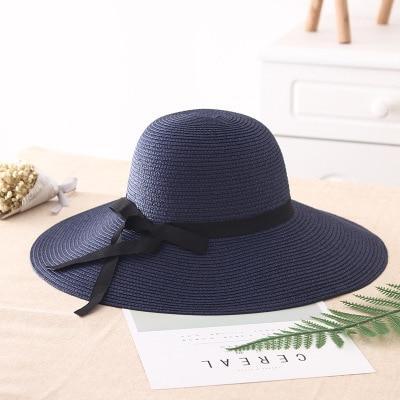 Big Wide Brim  Foldable Sun Block UV Protection Panama Straw Hat