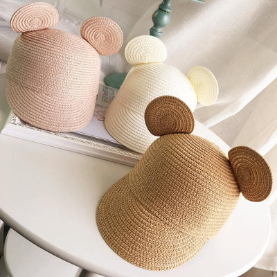 Cute Ears Children Straw Hat