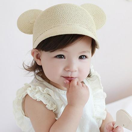 Cute Ears Children Straw Hat