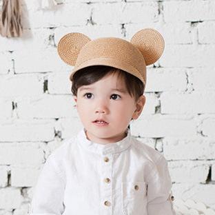 Cute Ears Children Straw Hat