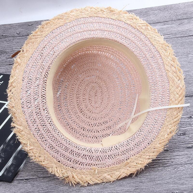 Child Straw Hats Color Ball Style