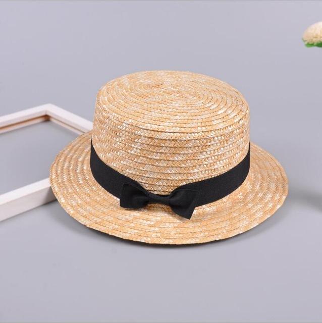 Cute Child Straw Bowknot Sun Hat