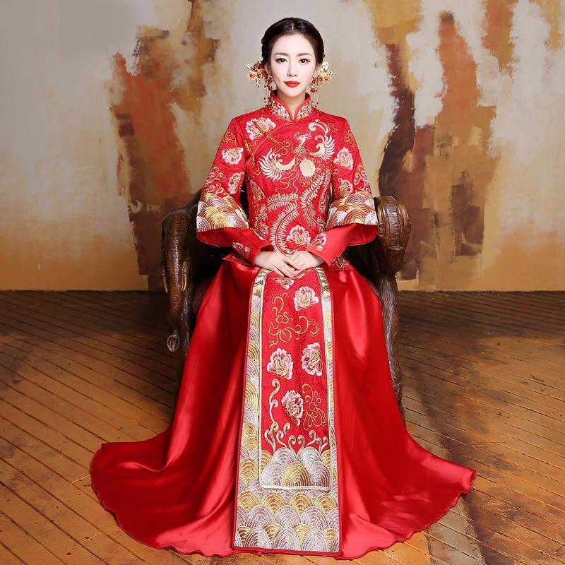 China Traditional Dress Wedding Qipao