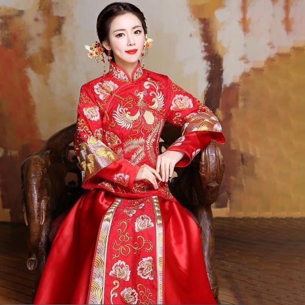 China Traditional Dress Wedding Qipao