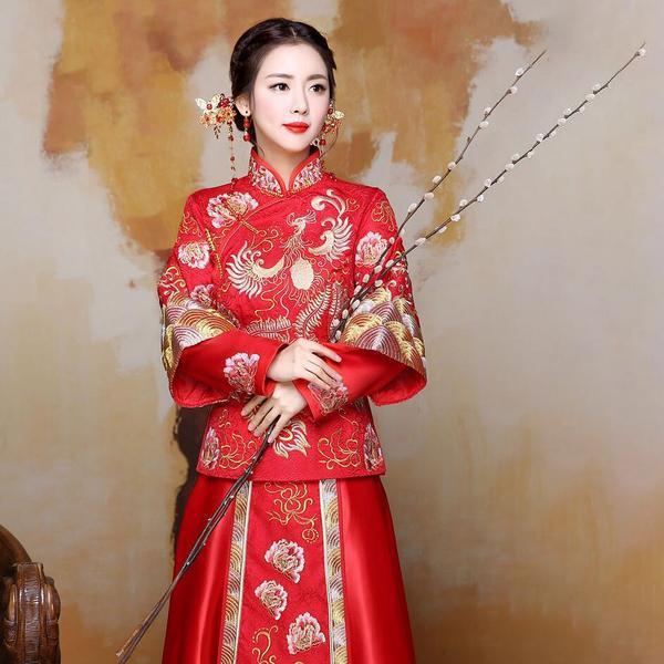 China Traditional Dress Wedding Qipao