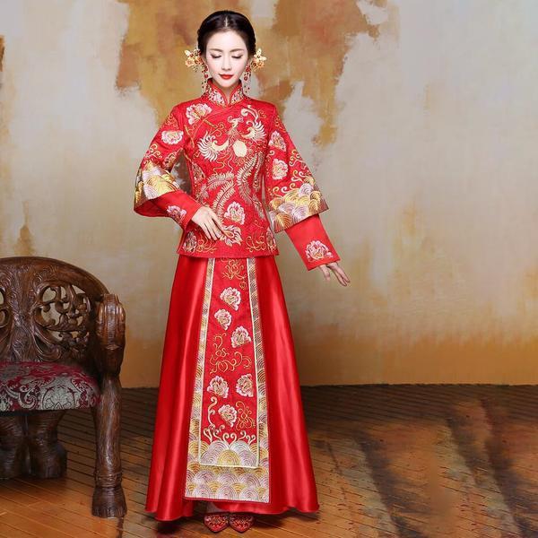 China Traditional Dress Wedding Qipao