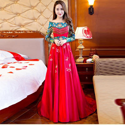 Chinese Style Wedding Formal Dress