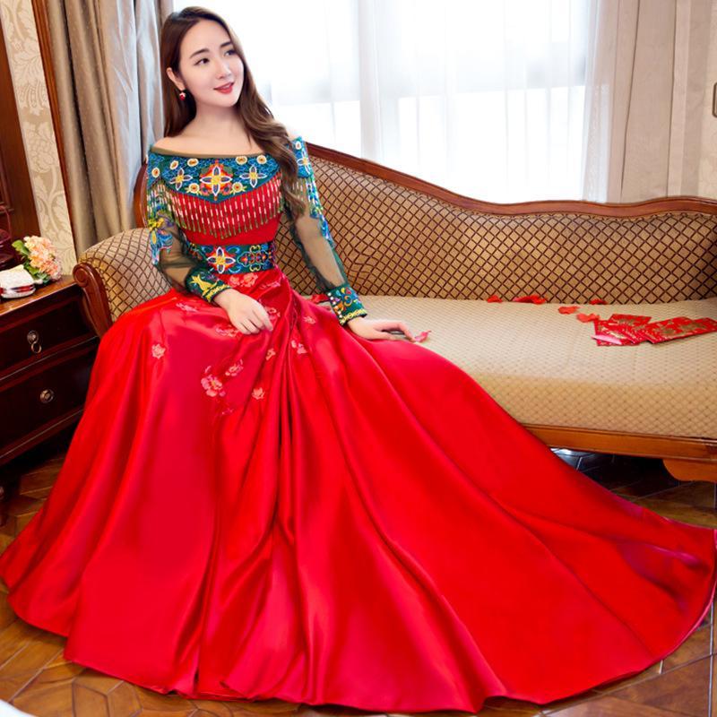 Chinese Style Wedding Formal Dress