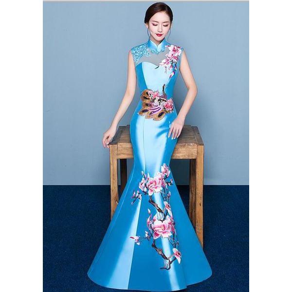 Chinese Traditional Bride Wedding Cheongsam