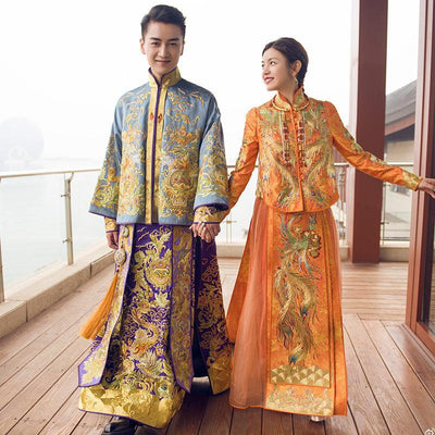 Bridal groom Gown Chinese Traditional Dress