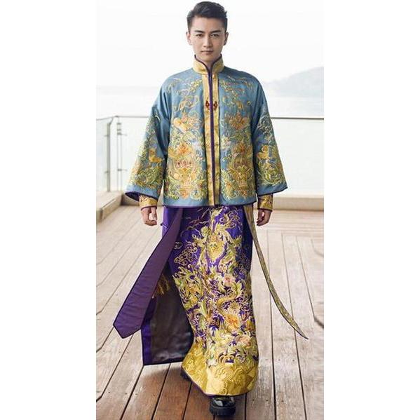 Bridal groom Gown Chinese Traditional Dress