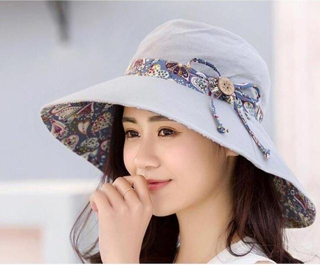 2019 Simple Hindawi Sun Hat,Reversible Folding Hat