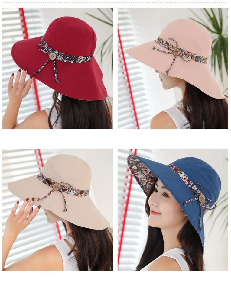 2019 Simple Hindawi Sun Hat,Reversible Folding Hat