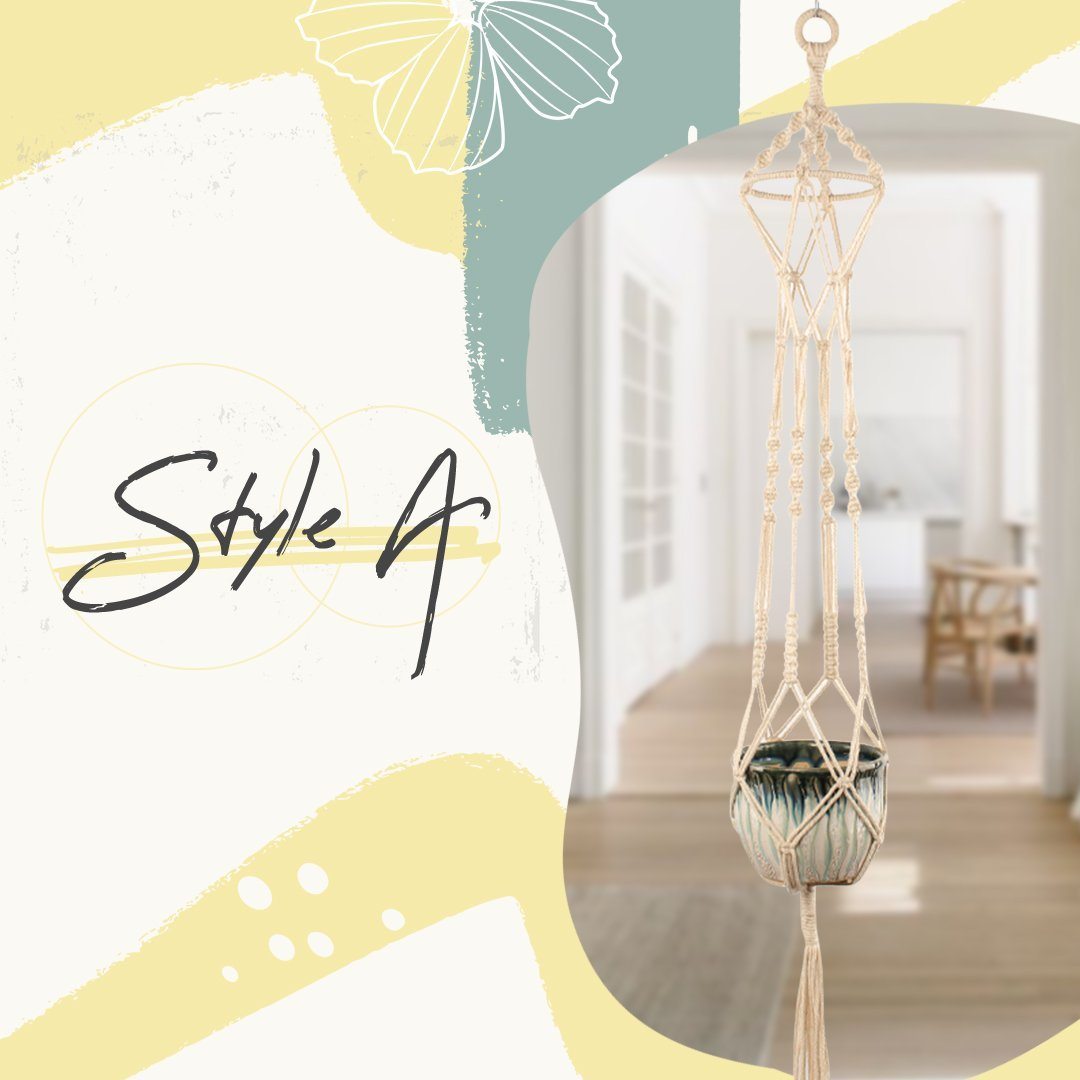 Boho Styled Macrame Plant Hangers