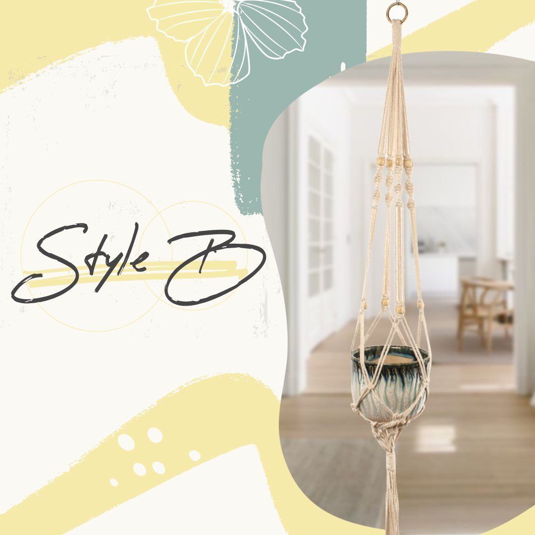 Boho Styled Macrame Plant Hangers