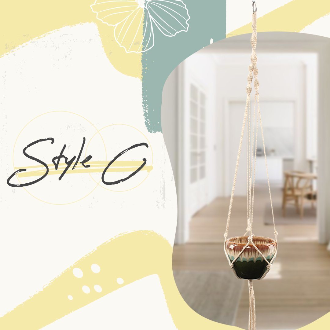 Boho Styled Macrame Plant Hangers