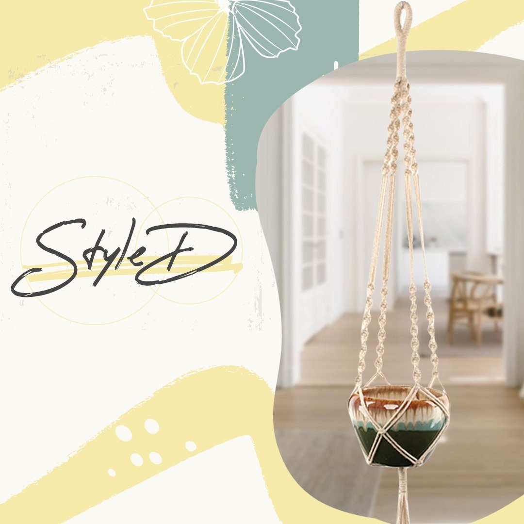 Boho Styled Macrame Plant Hangers
