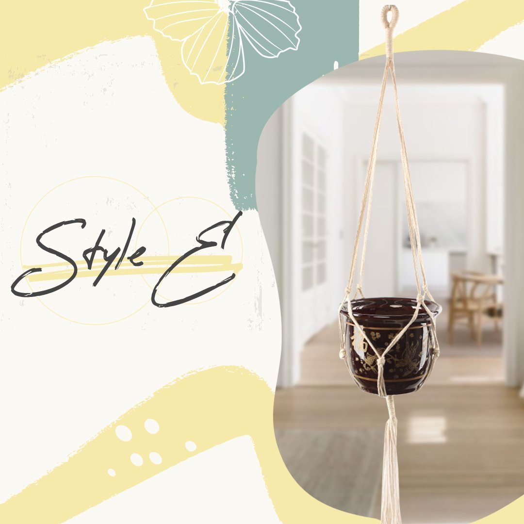 Boho Styled Macrame Plant Hangers