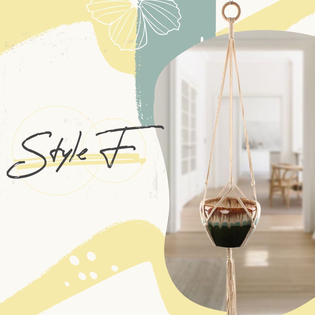 Boho Styled Macrame Plant Hangers
