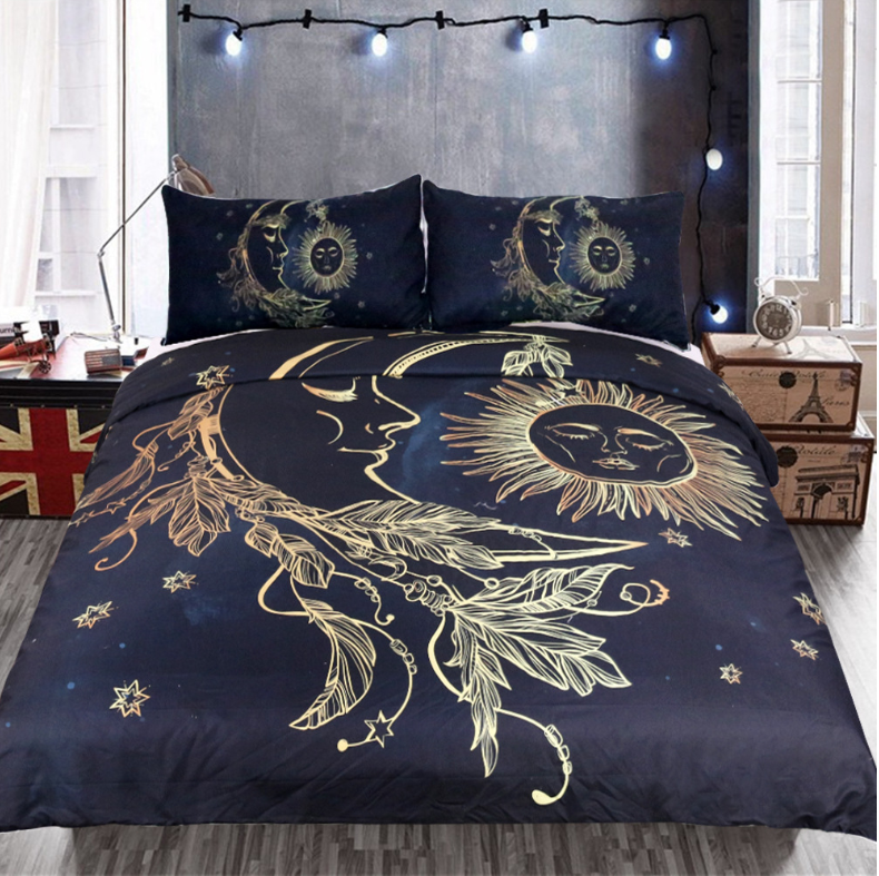 Bedding With Duvet Cover Sheet and Pillow Case Cover