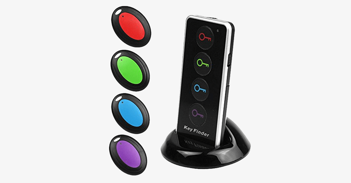 Anti-Lost Transmitter for Keys and Wallet with 4-In-1 LED Wireless Remote