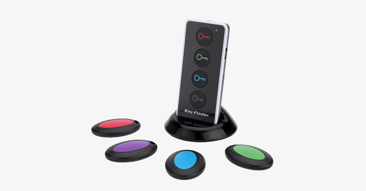 Anti-Lost Transmitter for Keys and Wallet with 4-In-1 LED Wireless Remote